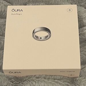 Silver Oura Ring 4 SIZE 8